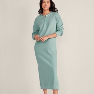 Haven Well Within Mint Green Long Sleeve Midi Henley Dress NWOT